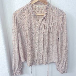 Doen boho ditsy print blouse.